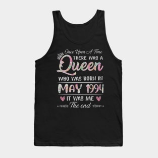 Girls 26th Birthday Queen May 1994 26 Years Old Tank Top